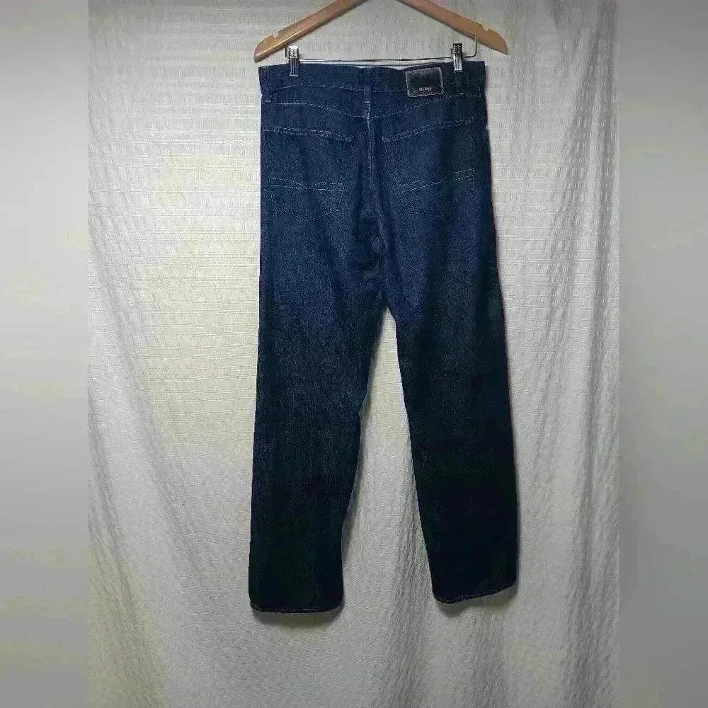 Hugo Boss Texas Straight leg Men's Dark Jeans. 32x32 - Picture 3 of 7
